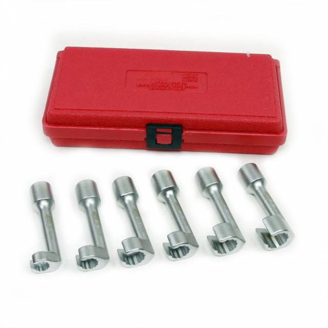 6PC L Type Open End Ring Line Wrench Metric12, 14, 16, 17, 18, 19mm 12point